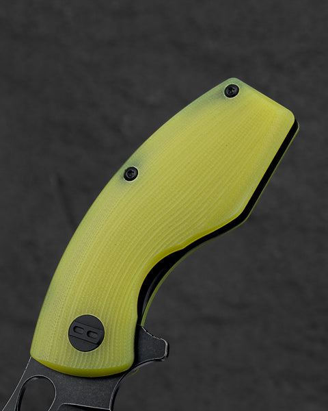 BESTECH LIZARD Lime Green G10 Handle: 2.4" D2 Blade BG39F