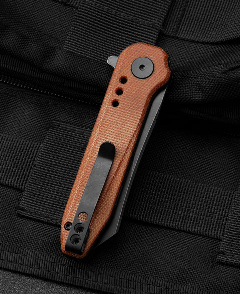 BESTECH SYNTAX Natural micarta Handle: 2.84" 14C28N Blade BG40F