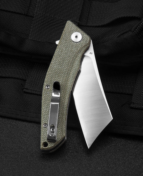 BESTECH CUBIS Micarta Handle: 3.15" D2 Blade BG42B