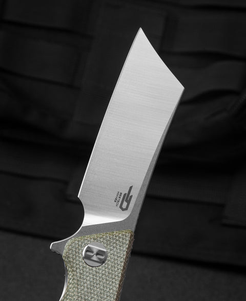 BESTECH CUBIS Micarta Handle: 3.15" D2 Blade BG42B