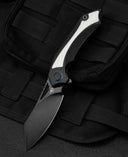 BESTECH KASTA Black and white G10 Handle: 3.47