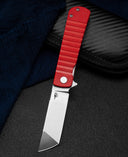 BESTECH TITAN Red G10 Handle: 2.96
