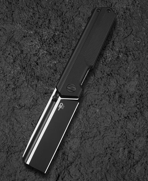 BESTECH TARDIS G10 Handle: 3.15" Black PVD+Satin D2 Blade Liner Lock BG54A