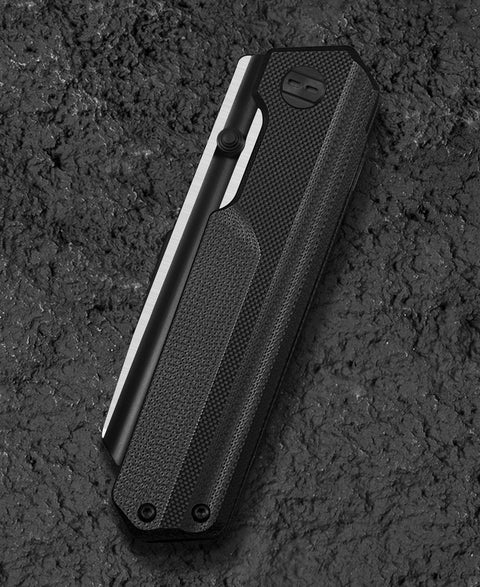 BESTECH TARDIS G10 Handle: 3.15" Black PVD+Satin D2 Blade Liner Lock BG54A
