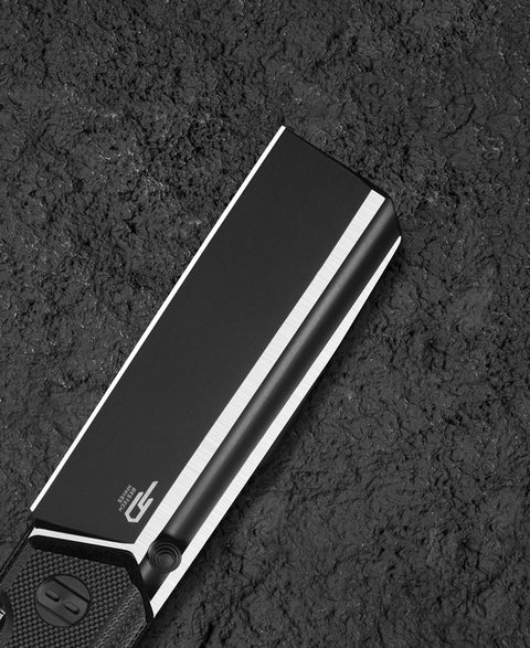 BESTECH TARDIS G10 Handle: 3.15" Black PVD+Satin D2 Blade Liner Lock BG54A