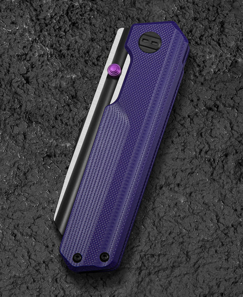 BESTECH TARDIS G10 Handle: 3.15" Black PVD+Satin D2 Blade Liner Lock BG54B