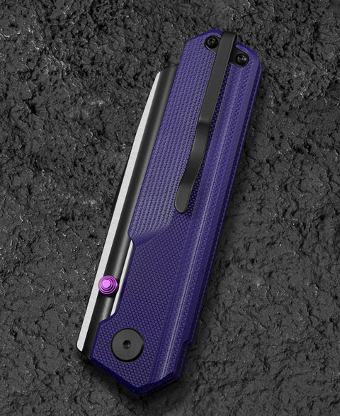 BESTECH TARDIS G10 Handle: 3.15" Black PVD+Satin D2 Blade Liner Lock BG54B