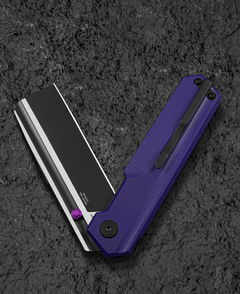 BESTECH TARDIS G10 Handle: 3.15" Black PVD+Satin D2 Blade Liner Lock BG54B