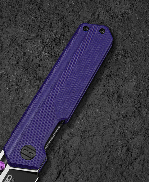 BESTECH TARDIS G10 Handle: 3.15" Black PVD+Satin D2 Blade Liner Lock BG54B