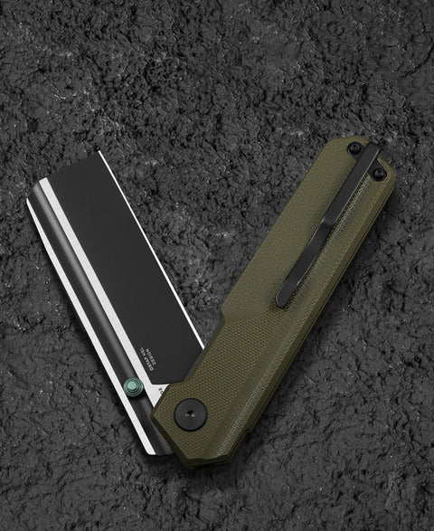BESTECH TARDIS G10 Handle: 3.15" Black PVD+Satin D2 Blade Liner Lock BG54C