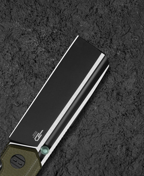 BESTECH TARDIS G10 Handle: 3.15" Black PVD+Satin D2 Blade Liner Lock BG54C