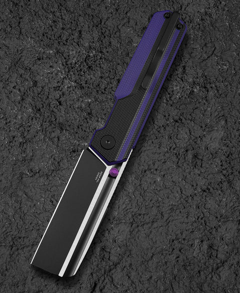 BESTECH TARDIS G10 Handle: 3.15" Black PVD+Satin D2 Blade Liner Lock BG54D