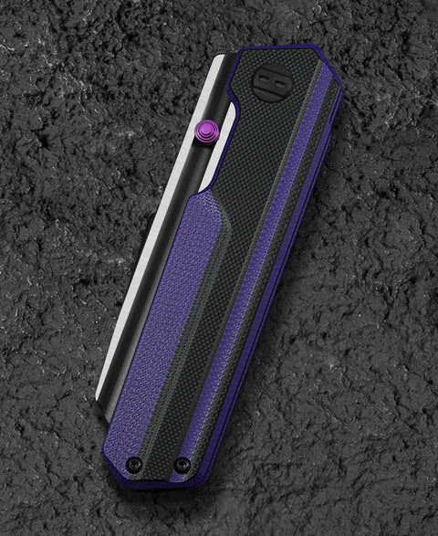 BESTECH TARDIS G10 Handle: 3.15" Black PVD+Satin D2 Blade Liner Lock BG54D