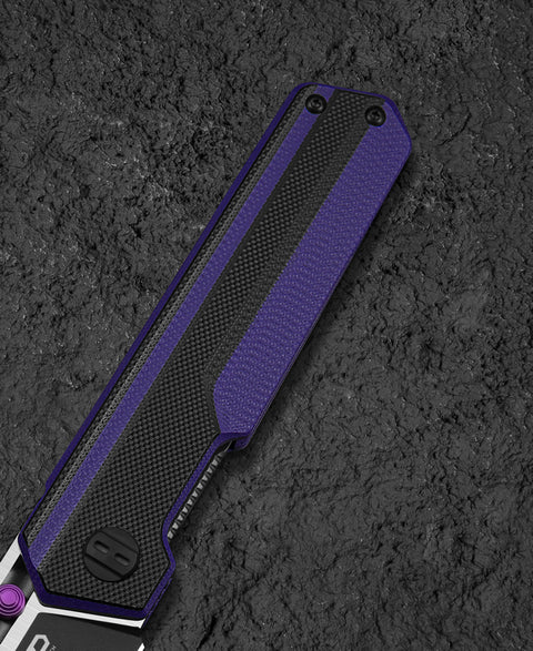 BESTECH TARDIS G10 Handle: 3.15" Black PVD+Satin D2 Blade Liner Lock BG54D