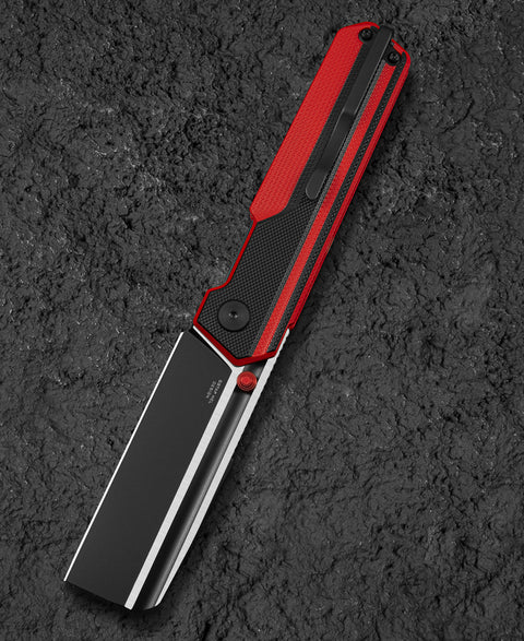 BESTECH TARDIS G10 Handle: 3.15" Black PVD+Satin D2 Blade Liner Lock BG54E
