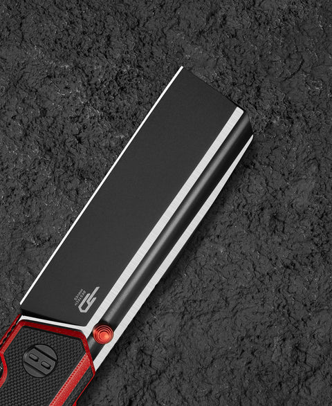 BESTECH TARDIS G10 Handle: 3.15" Black PVD+Satin D2 Blade Liner Lock BG54E