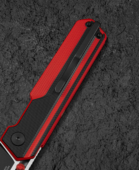 BESTECH TARDIS G10 Handle: 3.15" Black PVD+Satin D2 Blade Liner Lock BG54E