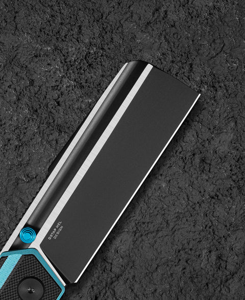 BESTECH TARDIS G10 Handle: 3.15" Black PVD+Satin D2 Blade Liner Lock BG54F