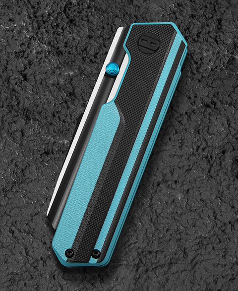 BESTECH TARDIS G10 Handle: 3.15" Black PVD+Satin D2 Blade Liner Lock BG54F