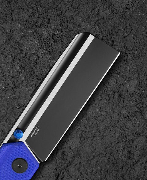 BESTECH TARDIS G10 Handle: 3.15" Black PVD+Satin D2 Blade Liner Lock BG54G