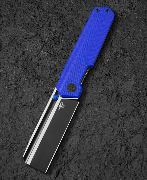 BESTECH TARDIS G10 Handle: 3.15" Black PVD+Satin D2 Blade Liner Lock BG54G