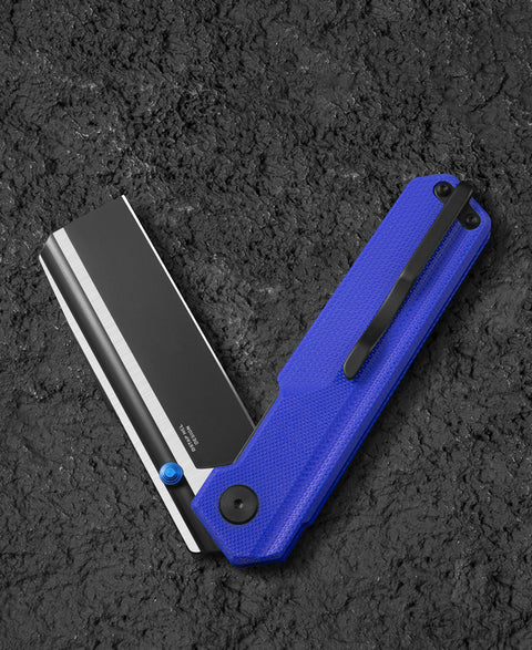 BESTECH TARDIS G10 Handle: 3.15" Black PVD+Satin D2 Blade Liner Lock BG54G