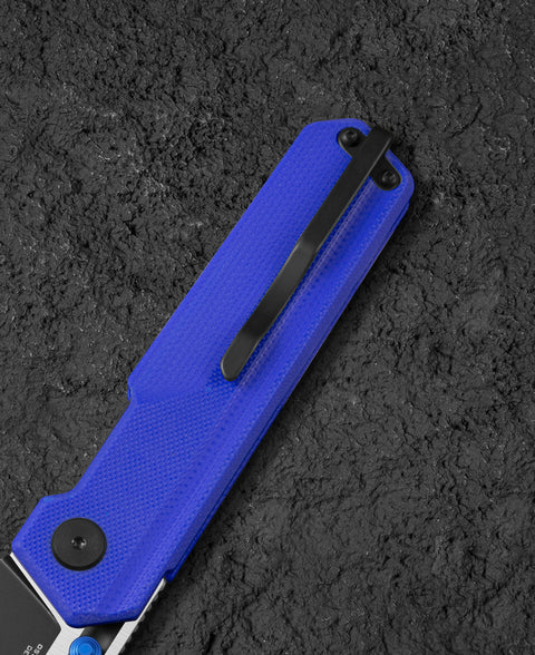 BESTECH TARDIS G10 Handle: 3.15" Black PVD+Satin D2 Blade Liner Lock BG54G