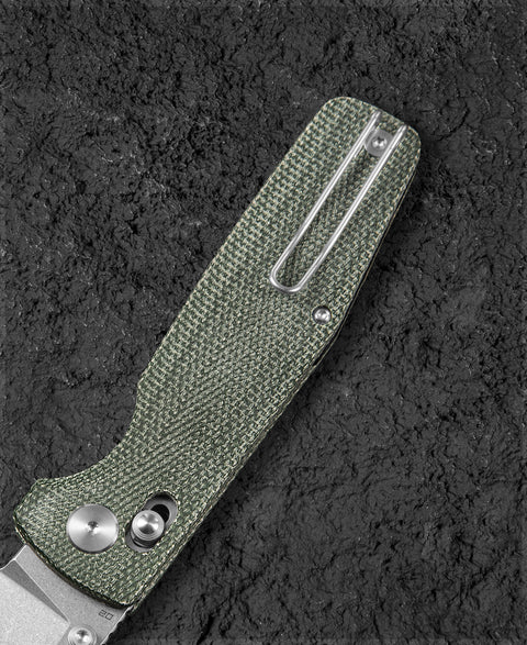 BESTECH SLASHER BG56B-1 Micarta Handle 3.5" D2 Blade