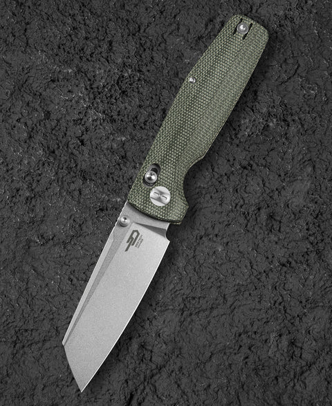 BESTECH SLASHER BG56B-1 Micarta Handle 3.5" D2 Blade