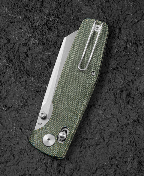 BESTECH SLASHER BG56B-1 Micarta Handle 3.5" D2 Blade