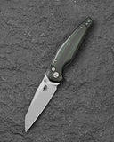 BESTECH SNAKEBIRD BG58A Green Micarta Handle 3.54