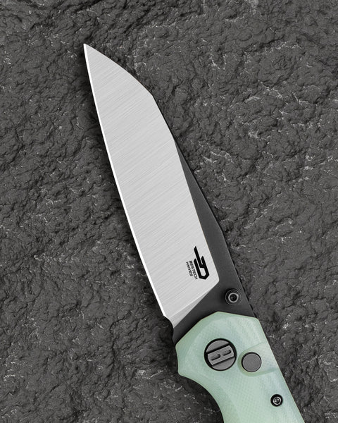 BESTECH SNAKEBIRD BG58D Transparent G10 Handle 3.54" 14C28N Blade