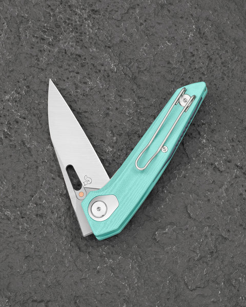 BESTECH VK-VOID G10 BG63B Light Blue G10 Handle 2.854" M-CUT Blade