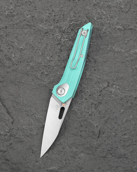 BESTECH VK-VOID G10 BG63B Light Blue G10 Handle 2.854" M-CUT Blade