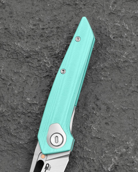 BESTECH VK-VOID G10 BG63B Light Blue G10 Handle 2.854" M-CUT Blade