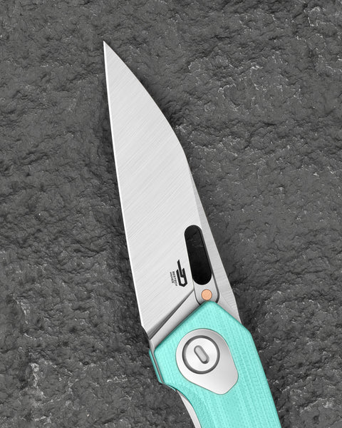 BESTECH VK-VOID G10 BG63B Light Blue G10 Handle 2.854" M-CUT Blade