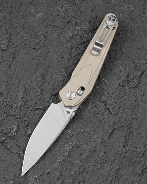 BESTECH MOTHUS BG67B Khaki G10 Handle: 3.47" 14C28N Blade