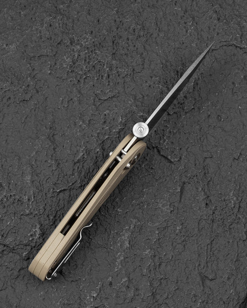 BESTECH MOTHUS BG67B Khaki G10 Handle: 3.47" 14C28N Blade