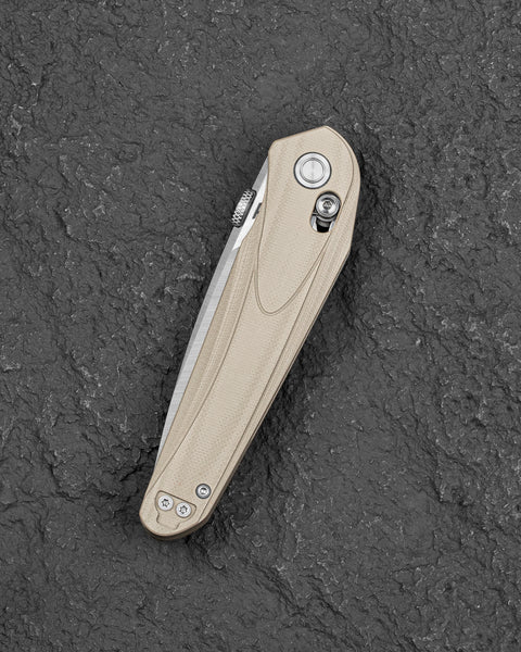 BESTECH MOTHUS BG67B Khaki G10 Handle: 3.47" 14C28N Blade