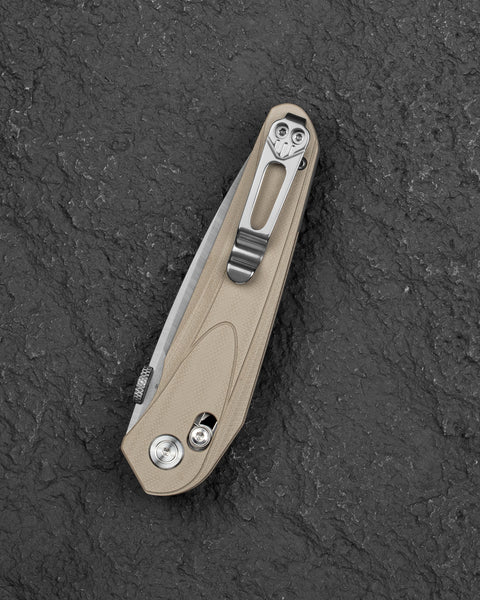 BESTECH MOTHUS BG67B Khaki G10 Handle: 3.47" 14C28N Blade