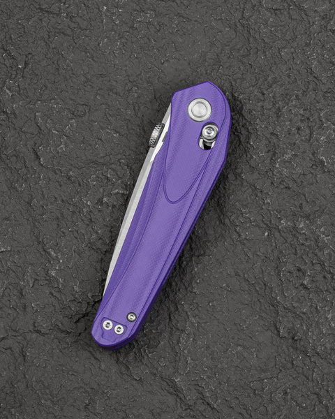 BESTECH MOTHUS BG67C Purple G10 Handle: 3.47" 14C28N Blade