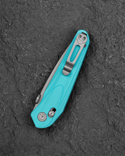 BESTECH MOTHUS BG67D Light Blue G10 Handle: 3.47" 14C28N Blade