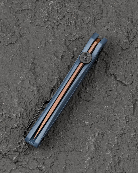 BESTECH MOTHUS BG67F Blue Gray G10 Handle: 3.47" 14C28N Blade