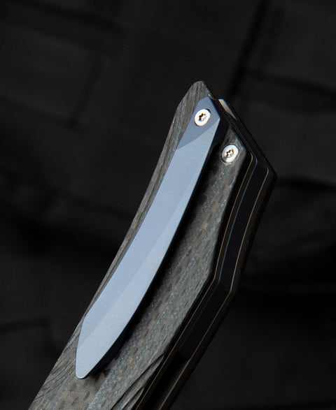 BESTECH FALKO BL01A Interlayer with Carbon Fiber and G10 Handle 3.54" 154CM Blade