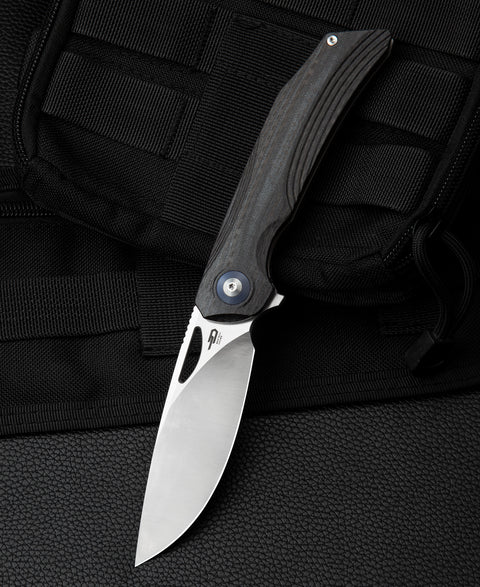 BESTECH FALKO BL01A Interlayer with Carbon Fiber and G10 Handle 3.54" 154CM Blade