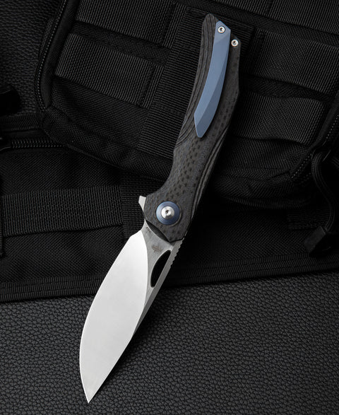 BESTECH FALKO BL01A Interlayer with Carbon Fiber and G10 Handle 3.54" 154CM Blade