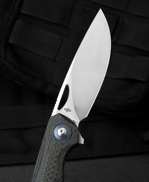 BESTECH FALKO BL01A Interlayer with Carbon Fiber and G10 Handle 3.54" 154CM Blade