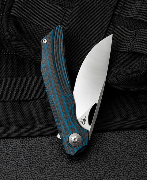BESTECH FALKO BL01B Interlayer with Carbon Fiber and G10 Handle 3.54" 154CM Blade