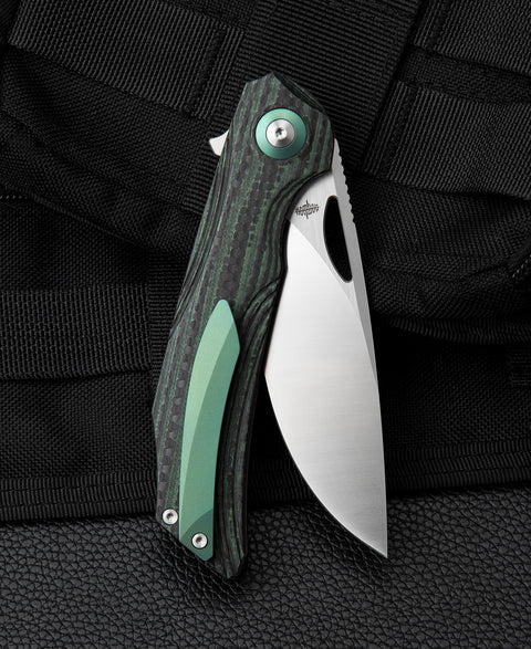 BESTECH FALKO BL01C Interlayer with Carbon Fiber and G10 Handle 3.54" 154CM Blade