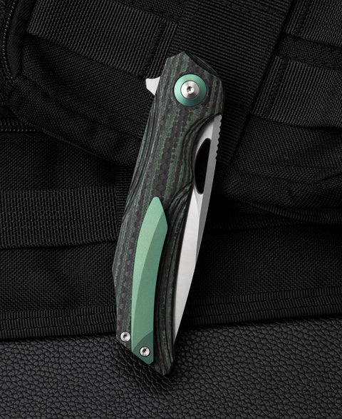 BESTECH FALKO BL01C Interlayer with Carbon Fiber and G10 Handle 3.54" 154CM Blade